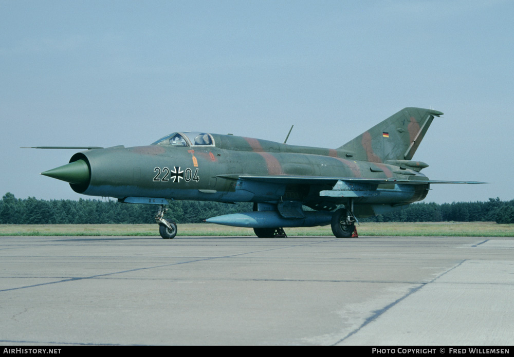 Aircraft Photo of 2204 | Mikoyan-Gurevich MiG-21SPS-K | Germany - Air Force | AirHistory.net #161492