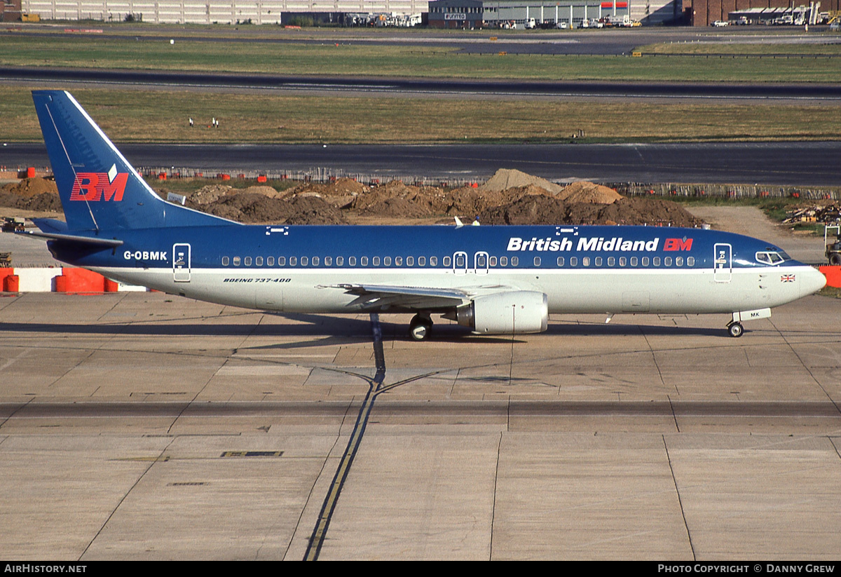 Aircraft Photo of G-OBMK | Boeing 737-4Q8 | British Midland Airways - BMA | AirHistory.net #161510