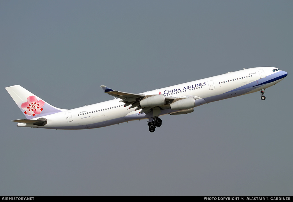 Aircraft Photo of B-18802 | Airbus A340-313X | China Airlines | AirHistory.net #161536