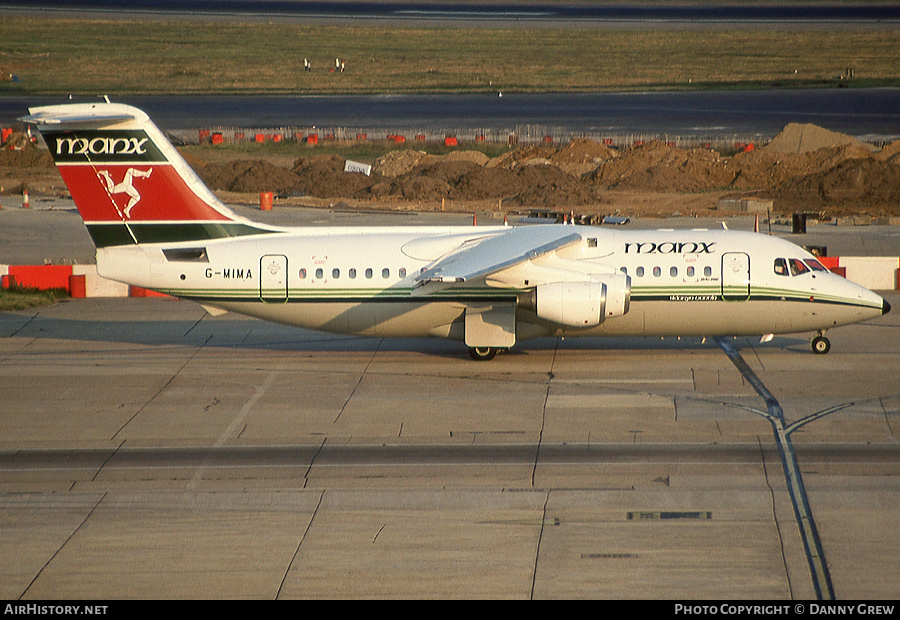 Aircraft Photo of G-MIMA | British Aerospace BAe-146-200 | Manx Airlines | AirHistory.net #161540