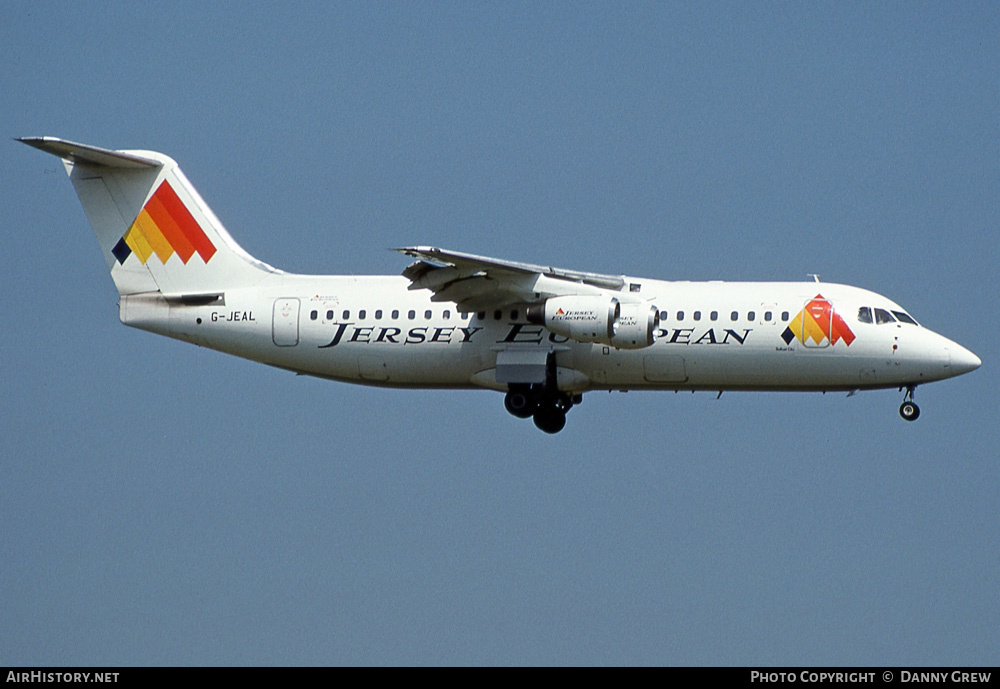 Aircraft Photo of G-JEAL | British Aerospace BAe-146-300 | Jersey European Airways | AirHistory.net #161552