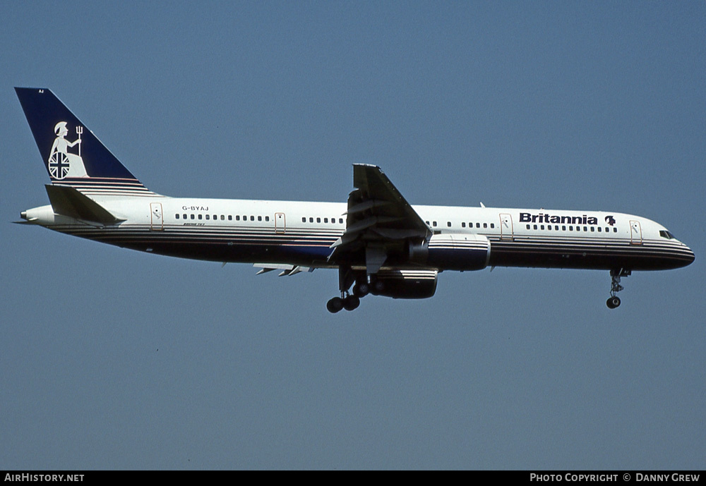 Aircraft Photo of G-BYAJ | Boeing 757-204 | Britannia Airways | AirHistory.net #161558