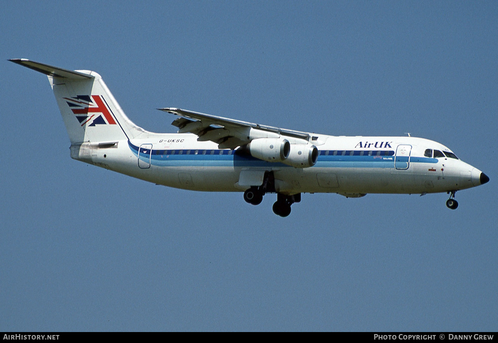 Aircraft Photo of G-UKSC | British Aerospace BAe-146-300 | Air UK | AirHistory.net #161563