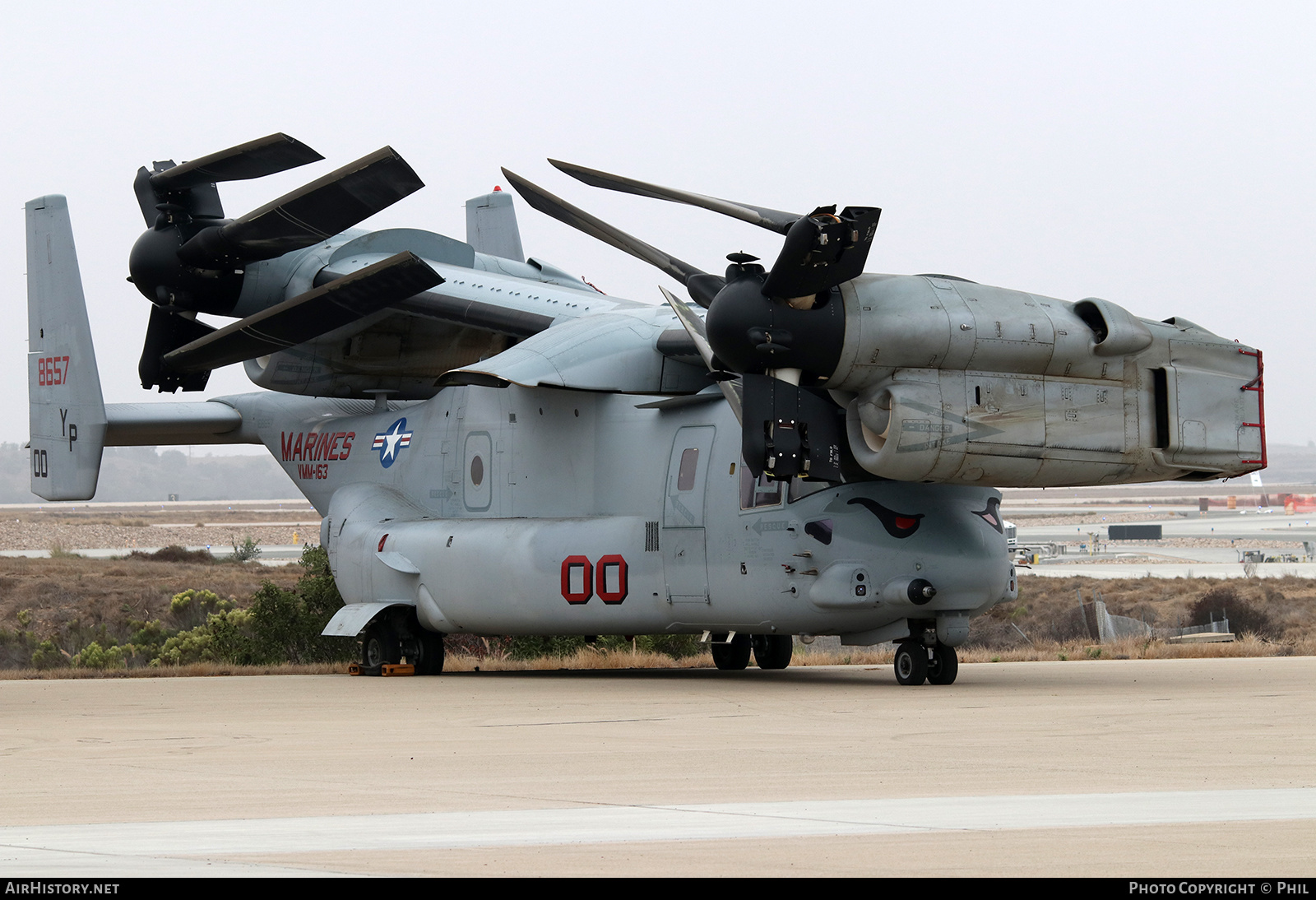 Aircraft Photo of 168657 / 8657 | Bell-Boeing MV-22B Osprey | USA - Marines | AirHistory.net #161567