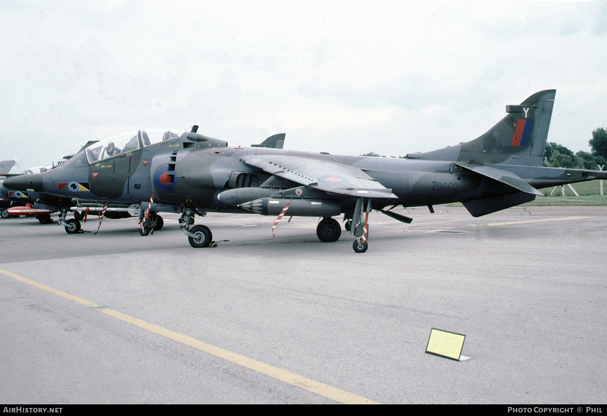 Aircraft Photo of ZB602 | British Aerospace Harrier T4 | UK - Air Force | AirHistory.net #161568