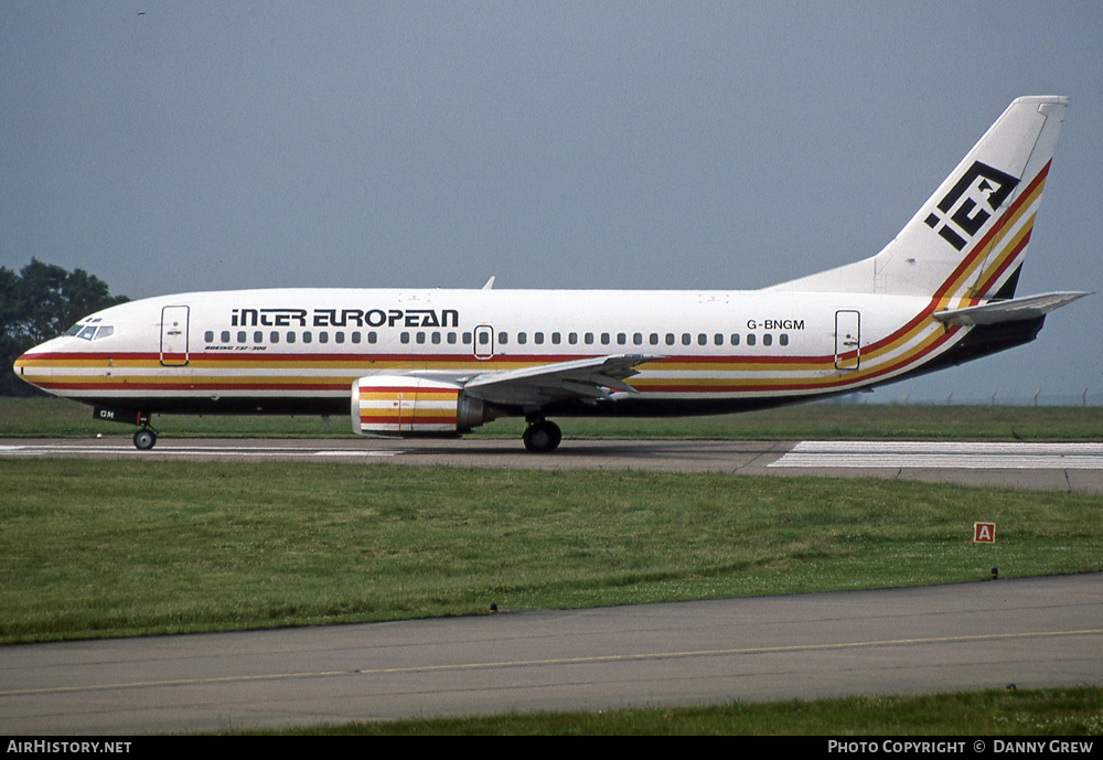 Aircraft Photo of G-BNGM | Boeing 737-3Y0 | Inter European Airways - IEA | AirHistory.net #161584