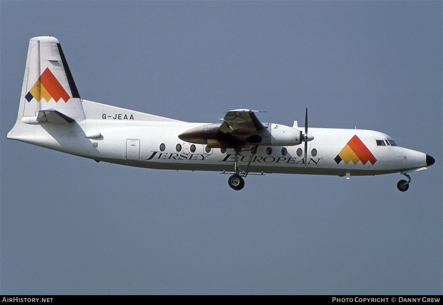 Aircraft Photo of G-JEAA | Fokker F27-500 Friendship | Jersey European Airways | AirHistory.net #161591