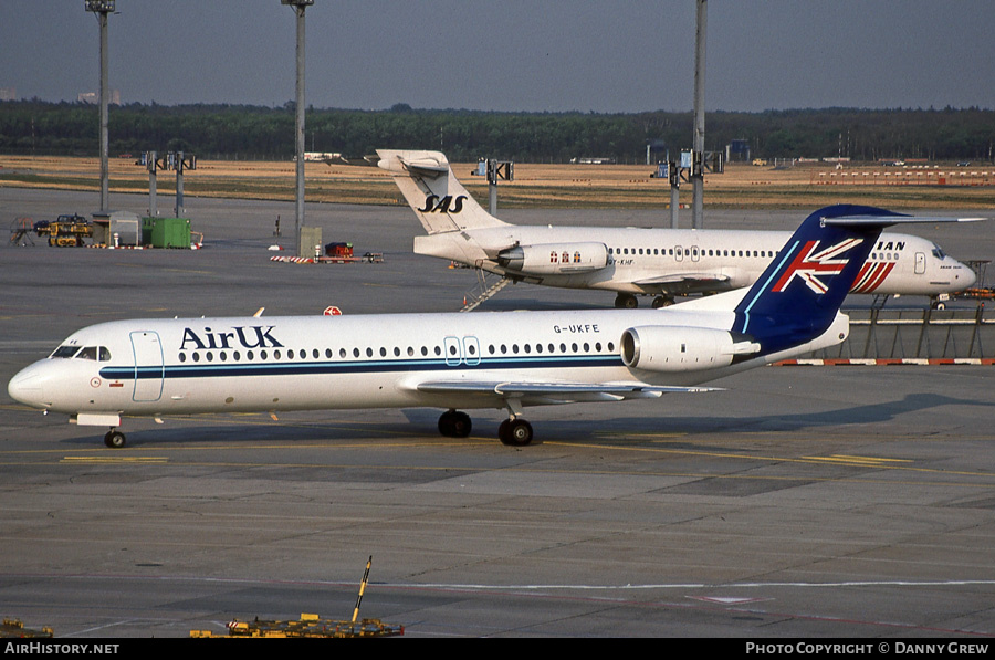 Aircraft Photo of G-UKFE | Fokker 100 (F28-0100) | Air UK | AirHistory.net #161635