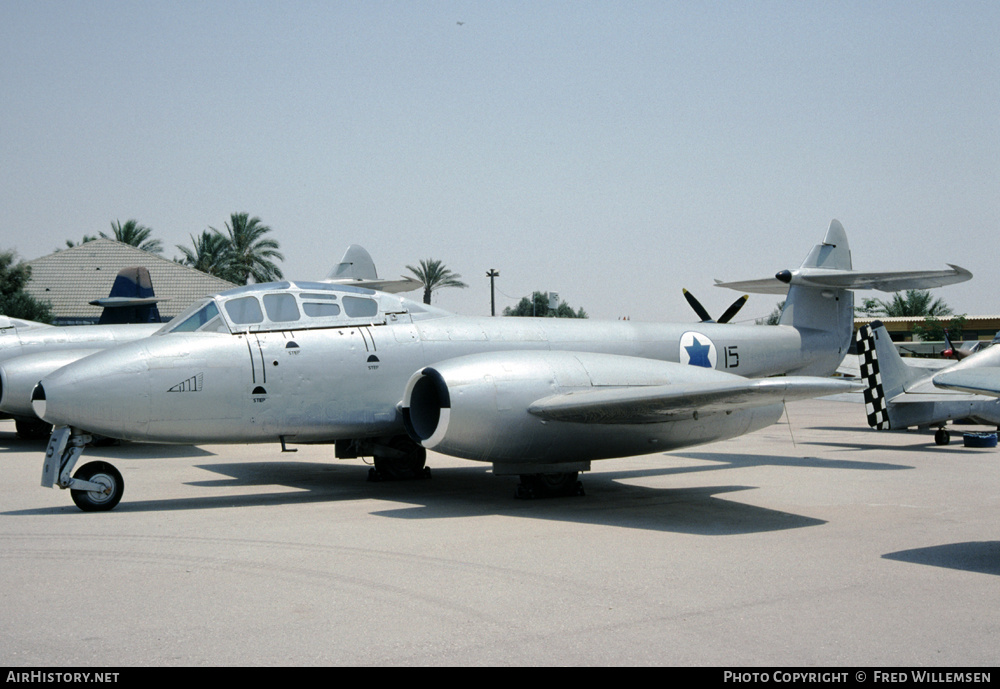 Aircraft Photo of 15 | Gloster Meteor T7 | Israel - Air Force | AirHistory.net #161645