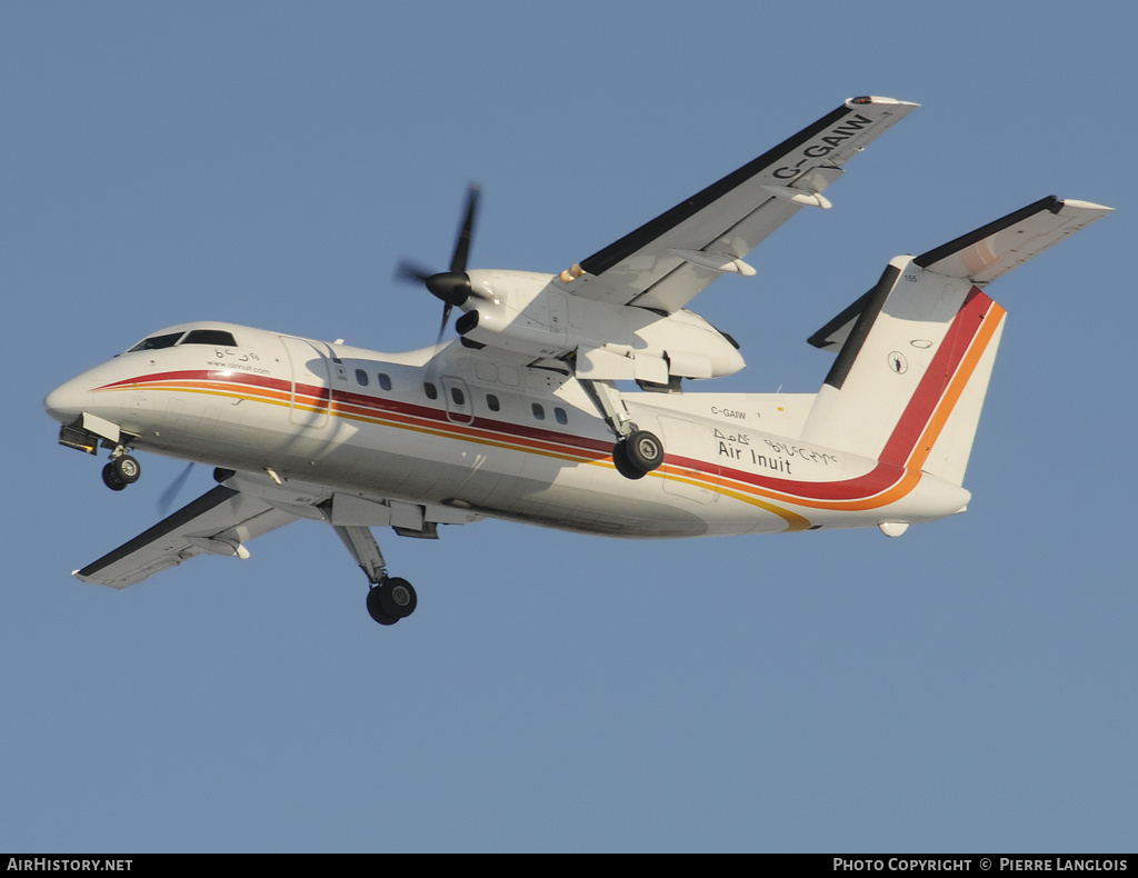 Aircraft Photo of C-GAIW | De Havilland Canada DHC-8-102 Dash 8 | Air Inuit | AirHistory.net #161649