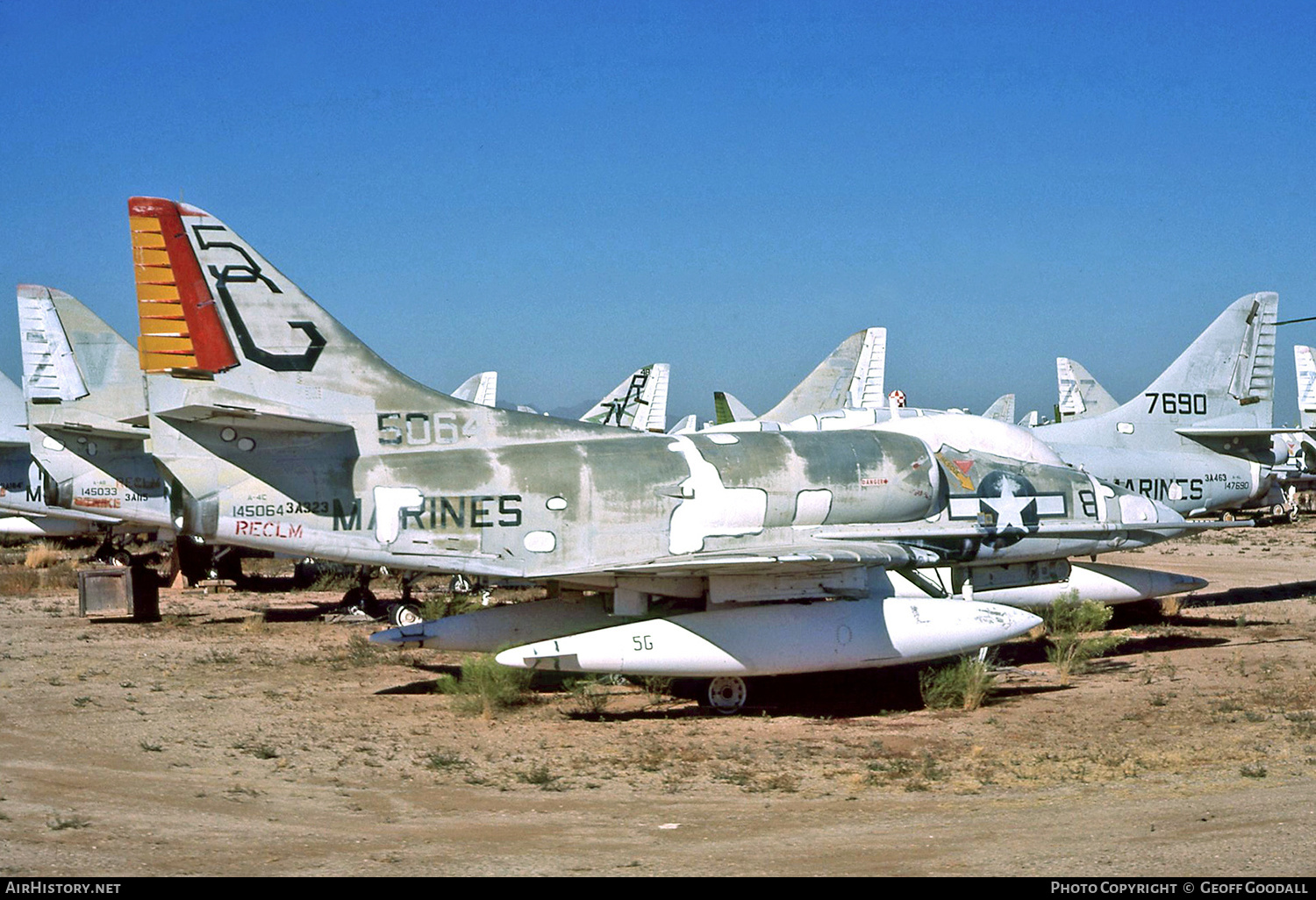 Aircraft Photo of 145064 / 5064 | Douglas A-4C Skyhawk | USA - Marines | AirHistory.net #161670