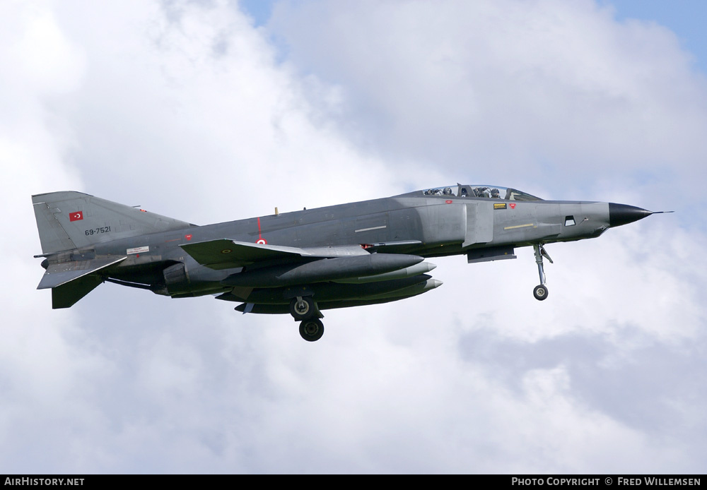 Aircraft Photo of 69-7521 | McDonnell Douglas RF-4E/TM Phantom II | Turkey - Air Force | AirHistory.net #161690