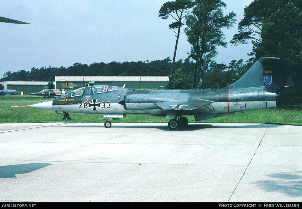 Aircraft Photo of 2833 | Lockheed TF-104G Starfighter | Germany - Air Force | AirHistory.net #161692