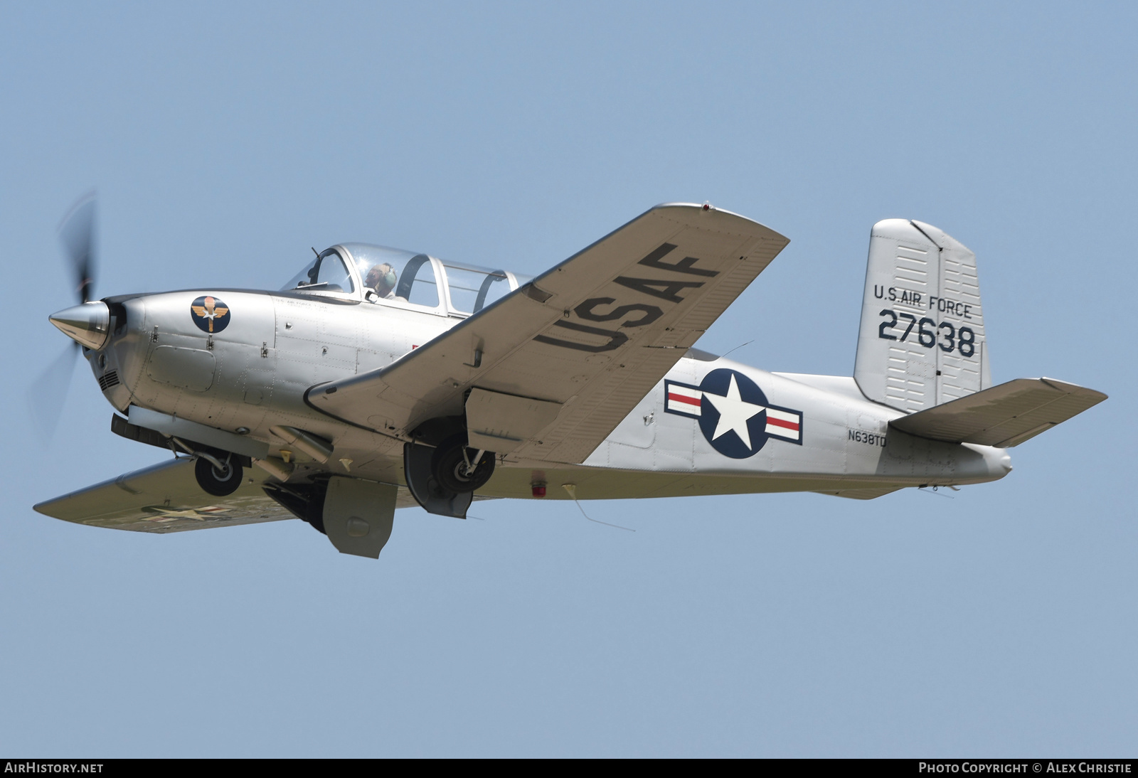 Aircraft Photo of N638TD / 27638 | Beech T-34A Mentor | USA - Air Force | AirHistory.net #161717