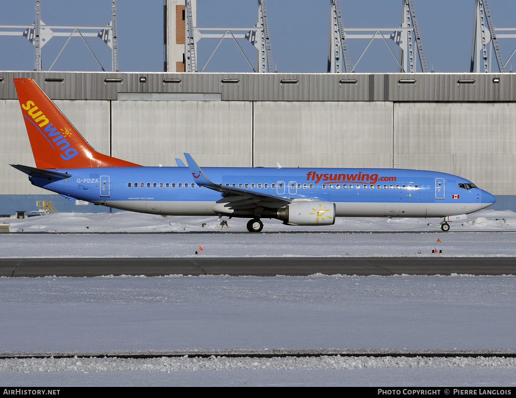 Aircraft Photo of G-FDZA | Boeing 737-8K5 | Sunwing Airlines | AirHistory.net #161719