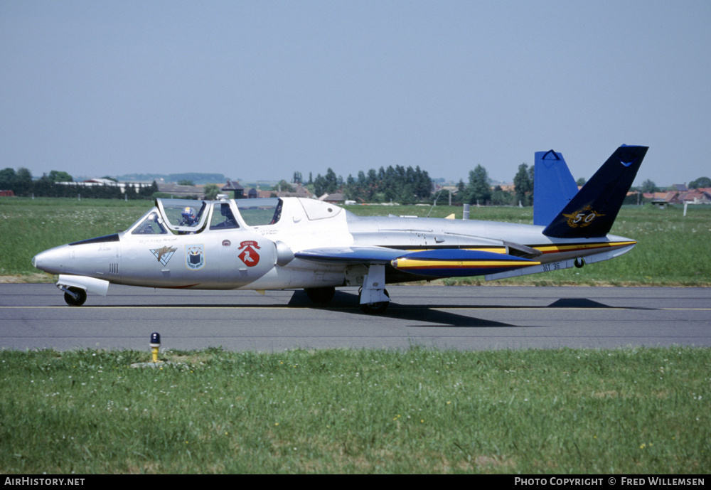 Aircraft Photo of MT36 | Fouga CM-170R Magister | Belgium - Air Force | AirHistory.net #161760