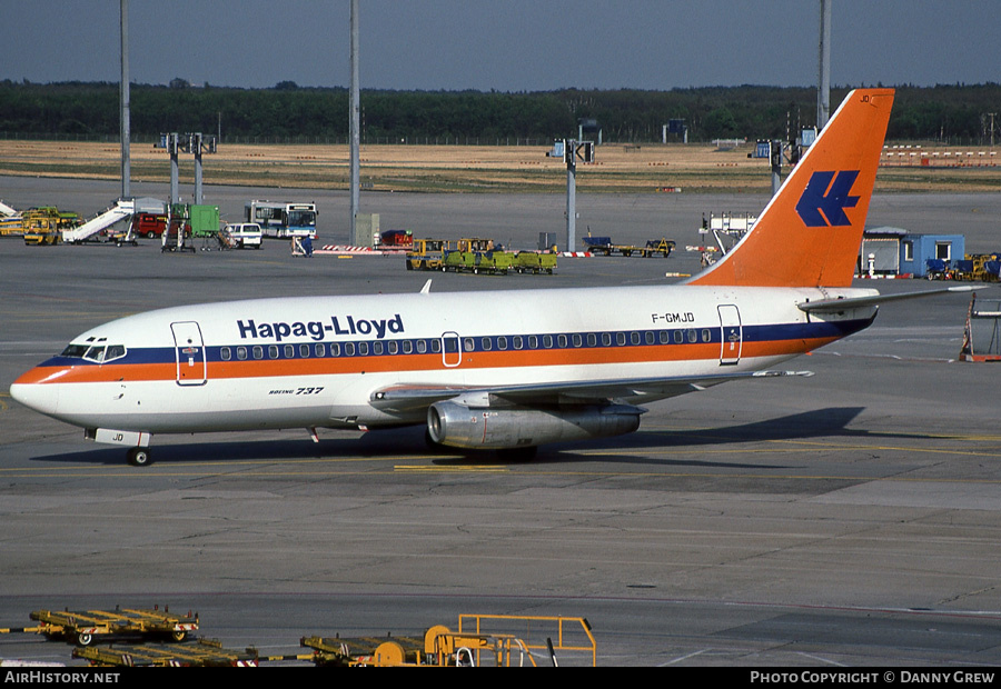 Aircraft Photo of F-GMJD | Boeing 737-2K5/Adv | Hapag-Lloyd | AirHistory.net #161792