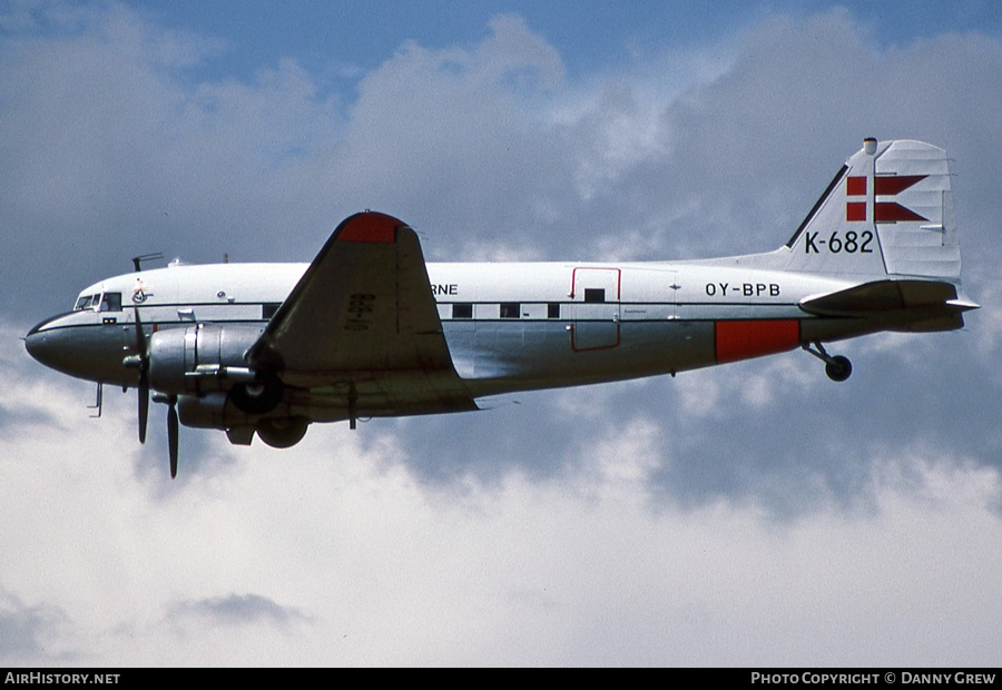 Aircraft Photo of OY-BPB / K-682 | Douglas C-47A Skytrain | Foreningen for Flyvende Museumsfly / DC-3 Vennerne | Denmark - Air Force | AirHistory.net #161814