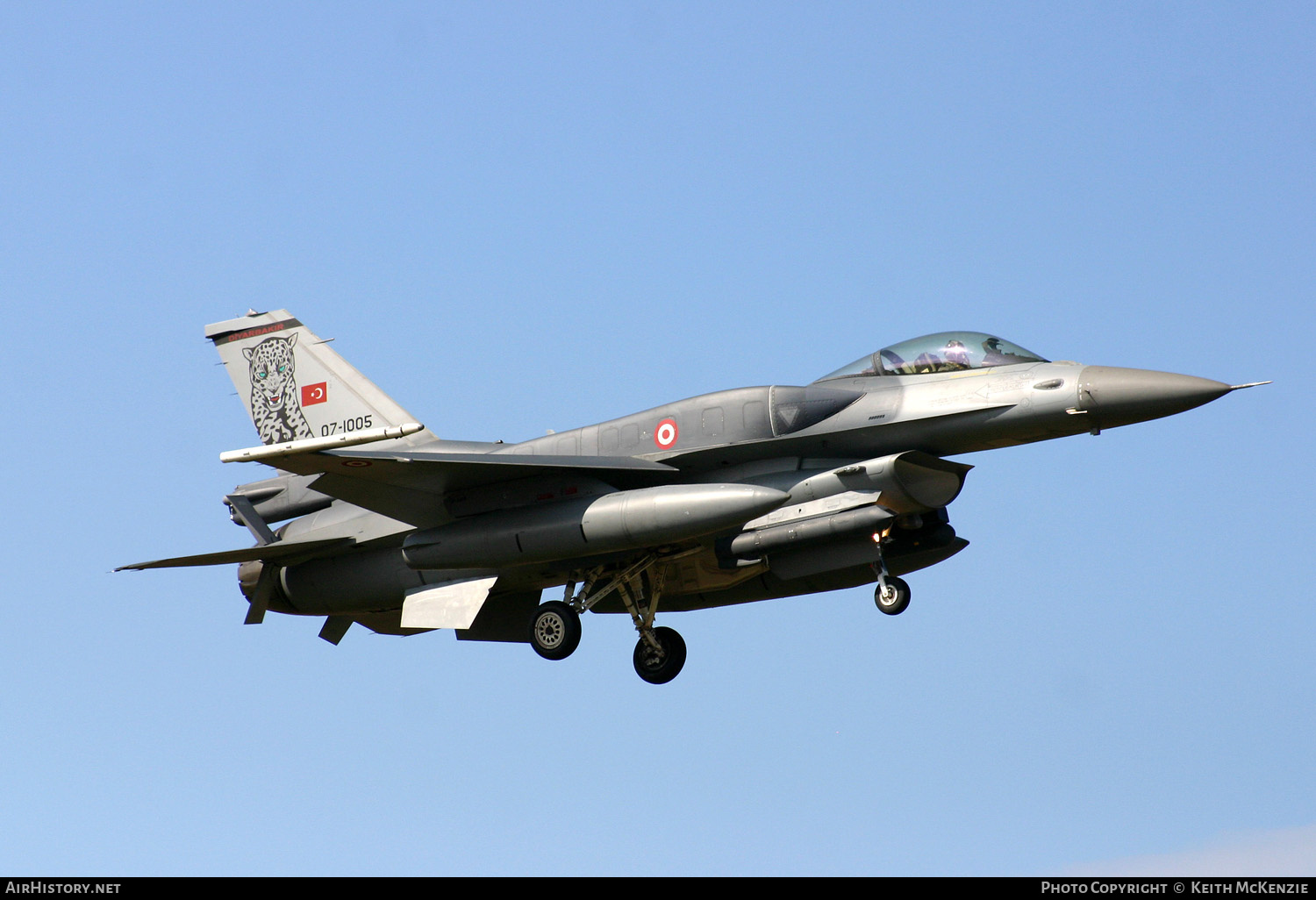 Aircraft Photo of 07-1005 | General Dynamics F-16CJ Fighting Falcon | Turkey - Air Force | AirHistory.net #161830