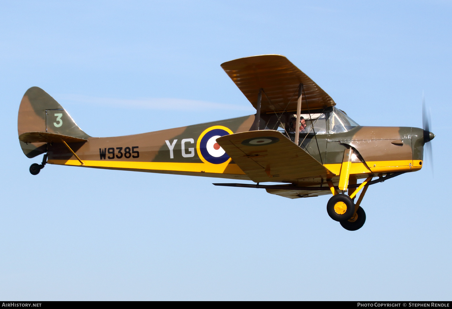 Aircraft Photo of G-ADND / W9385 | De Havilland D.H. 87B Hornet Moth | UK - Air Force | AirHistory.net #161851