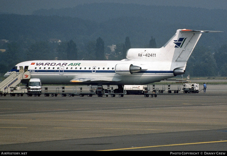 Aircraft Photo of RA-42411 | Yakovlev Yak-42D | Vardar Air | AirHistory.net #161900