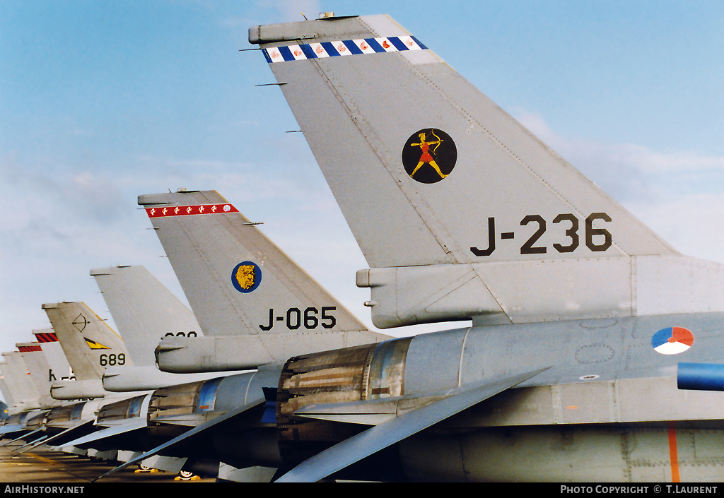 Aircraft Photo of J-236 | General Dynamics F-16A Fighting Falcon | Netherlands - Air Force | AirHistory.net #161940