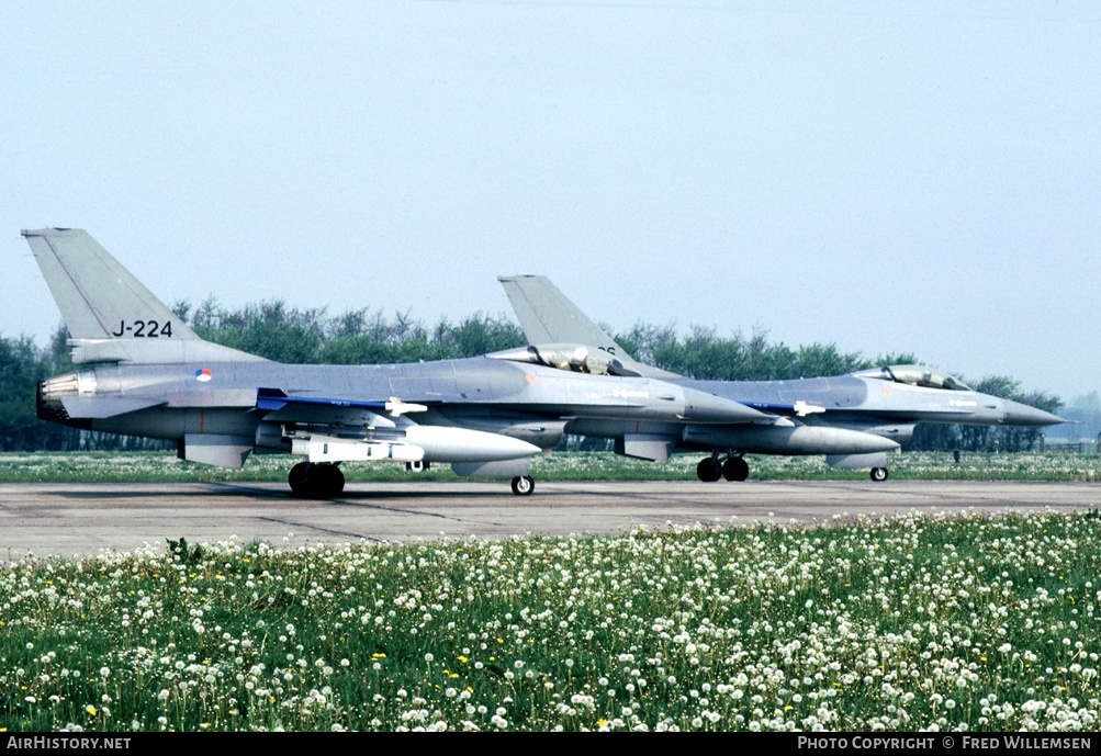 Aircraft Photo of J-224 | General Dynamics F-16A Fighting Falcon | Netherlands - Air Force | AirHistory.net #161962