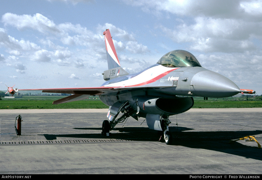 Aircraft Photo of J-364 | General Dynamics F-16A Fighting Falcon | Netherlands - Air Force | AirHistory.net #161974