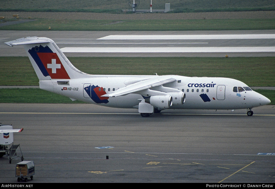 Aircraft Photo of HB-IXG | British Aerospace Avro 146-RJ85 | Crossair | AirHistory.net #162036