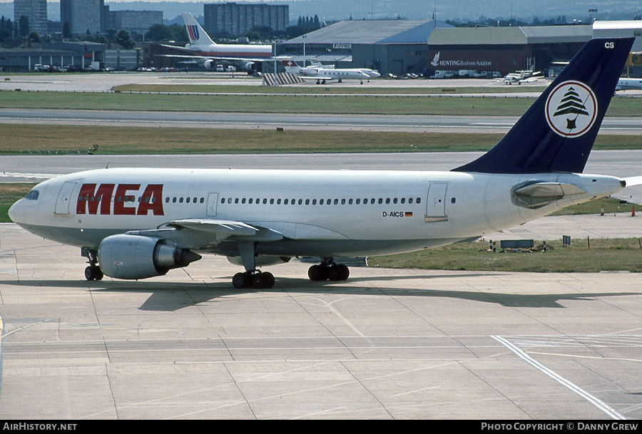 Aircraft Photo of D-AICS | Airbus A310-203 | MEA - Middle East Airlines | AirHistory.net #162048