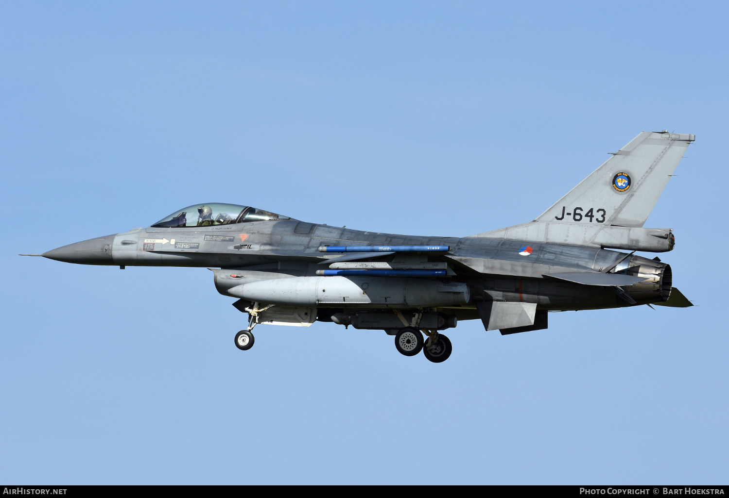 Aircraft Photo of J-643 | General Dynamics F-16A Fighting Falcon | Netherlands - Air Force | AirHistory.net #162053