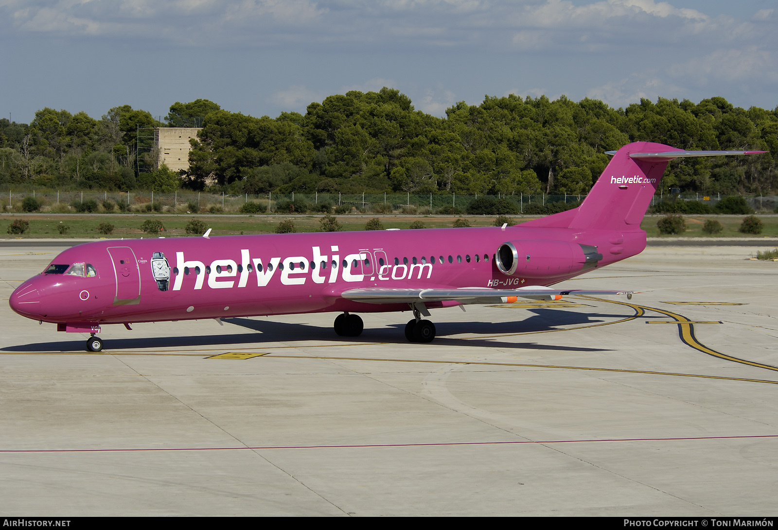 Aircraft Photo of HB-JVG | Fokker 100 (F28-0100) | Helvetic Airways | AirHistory.net #162062