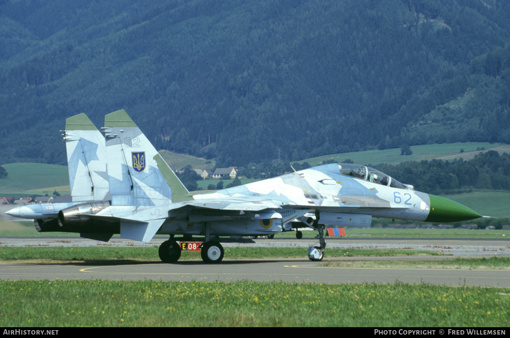 Aircraft Photo of 62 blue | Sukhoi Su-27UB | Ukraine - Air Force | AirHistory.net #162076