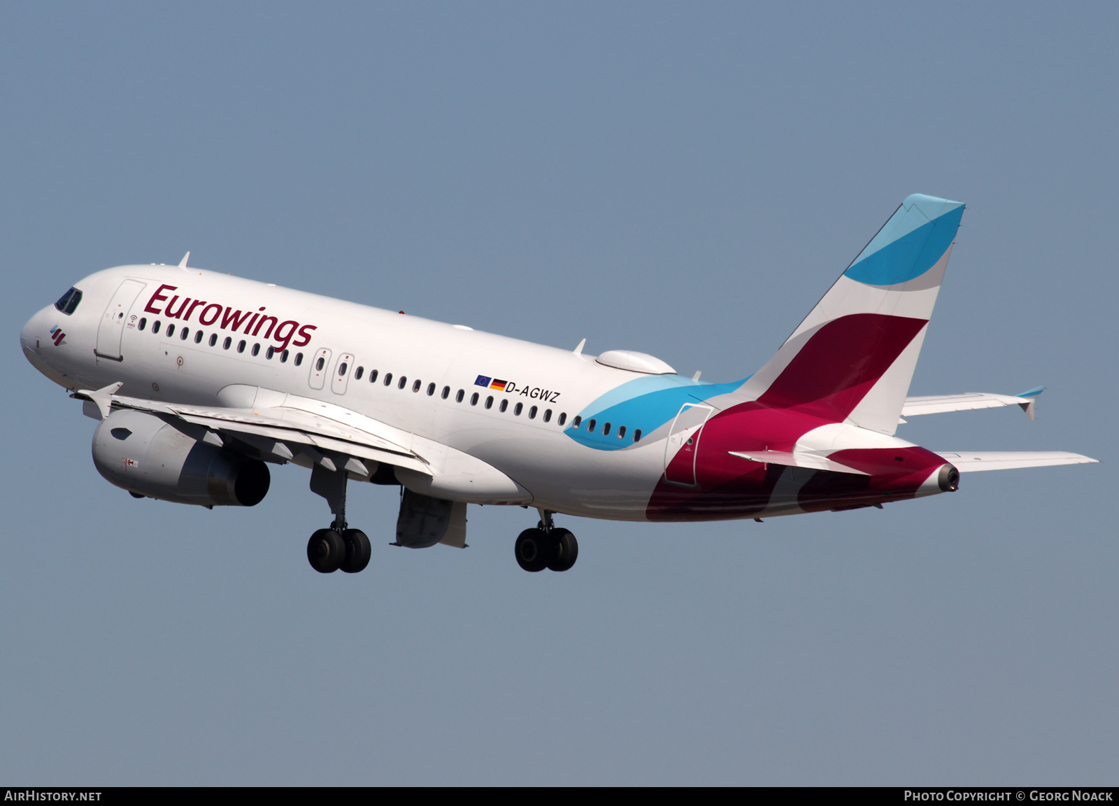 Aircraft Photo of D-AGWZ | Airbus A319-132 | Eurowings | AirHistory.net #162079