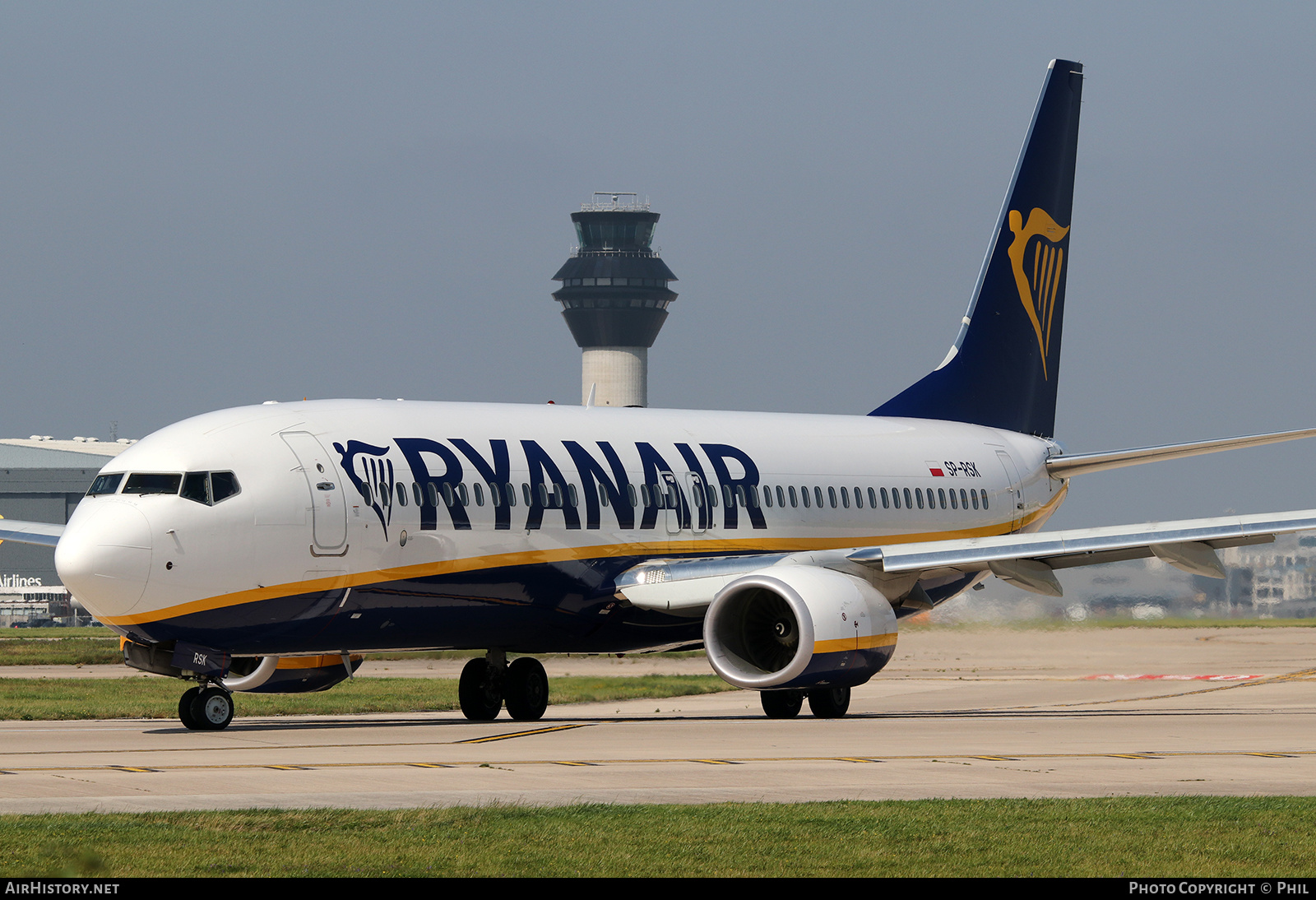 Aircraft Photo of SP-RSK | Boeing 737-800 | Ryanair | AirHistory.net #162124