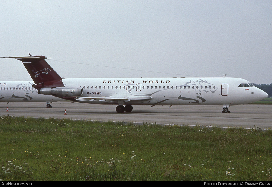Aircraft Photo of G-OBWD | BAC 111-518FG One-Eleven | British World Airlines | AirHistory.net #162150