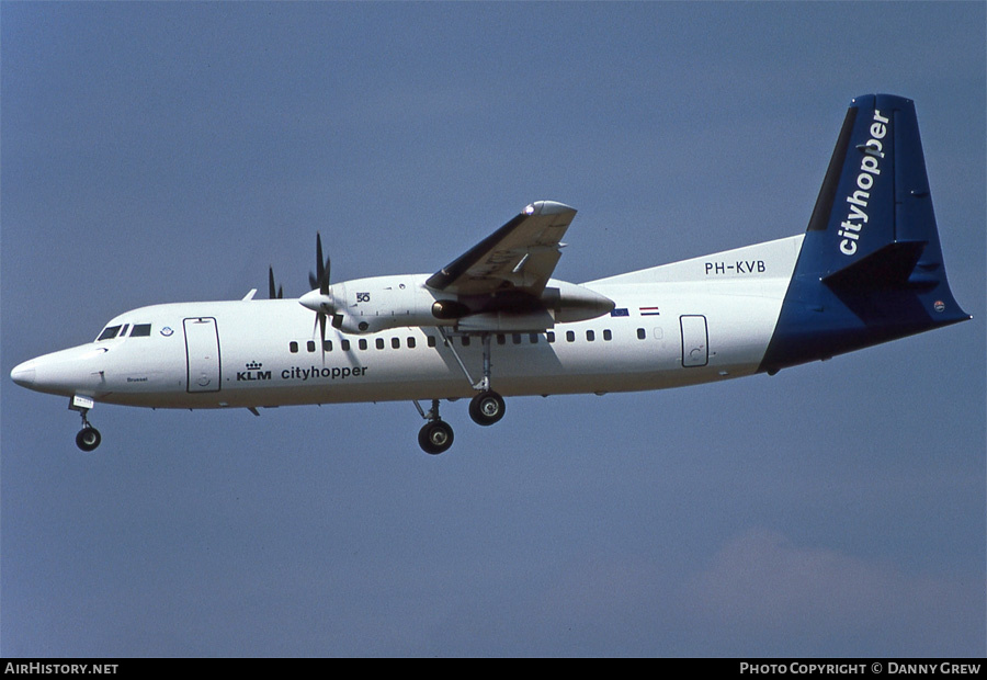 Aircraft Photo of PH-KVB | Fokker 50 | KLM Cityhopper | AirHistory.net #162187