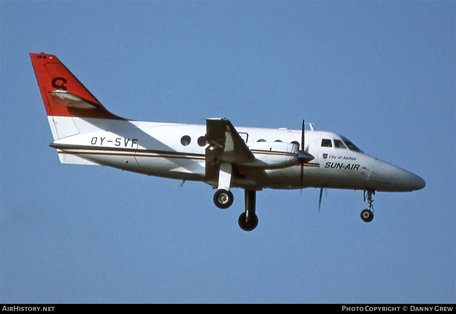 Aircraft Photo of OY-SVF | British Aerospace BAe-3102 Jetstream 31 | Sun-Air of Scandinavia | AirHistory.net #162199