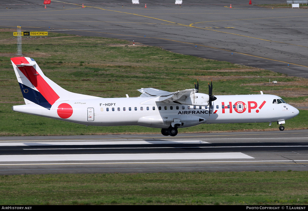 Aircraft Photo of F-HOPY | ATR ATR-72-600 (ATR-72-212A) | Hop! | AirHistory.net #162256