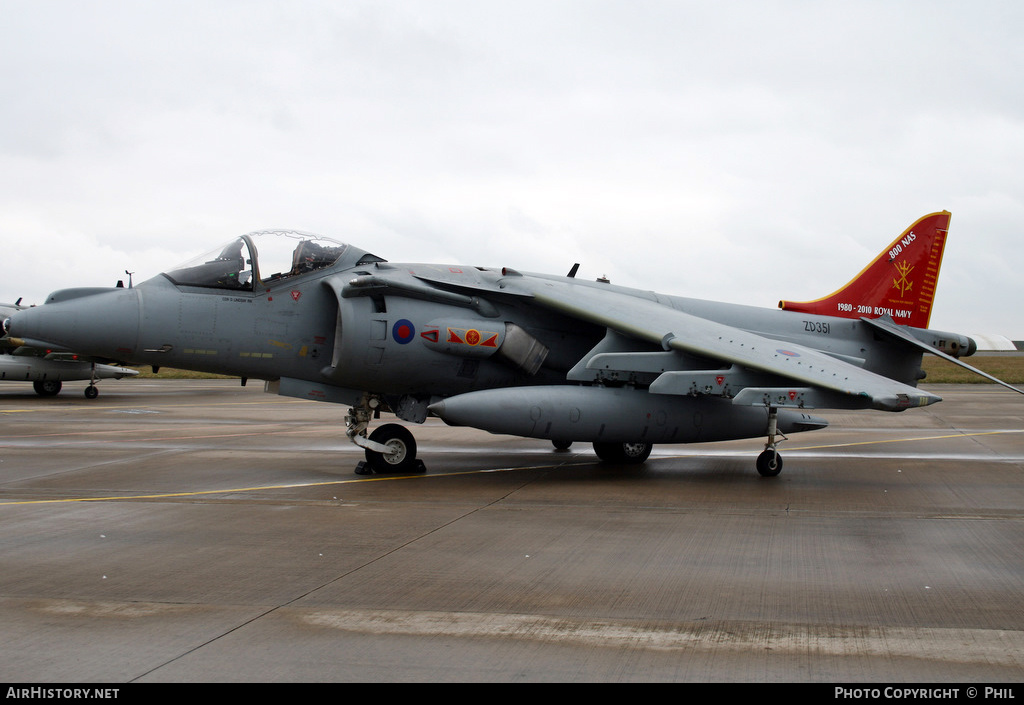 Aircraft Photo of ZD351 | British Aerospace Harrier GR7 | UK - Navy | AirHistory.net #162333