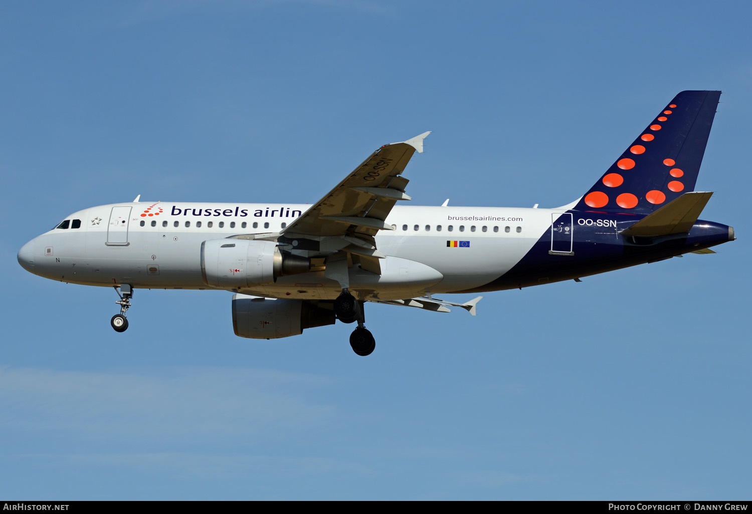 Aircraft Photo of OO-SSN | Airbus A319-112 | Brussels Airlines | AirHistory.net #162380