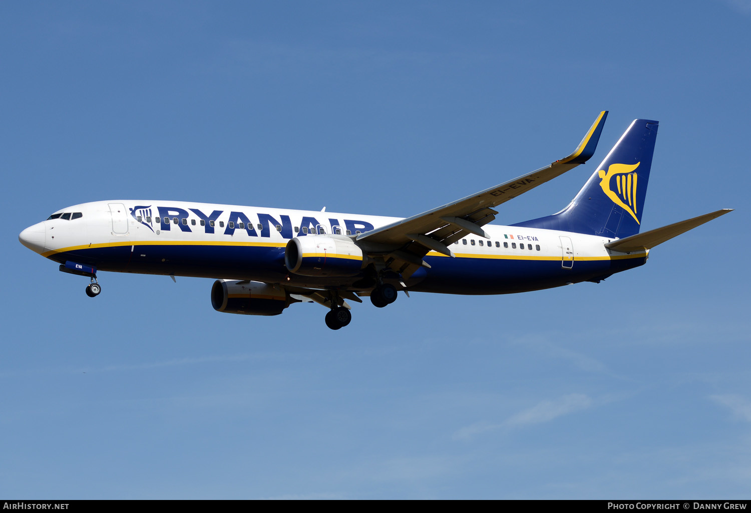 Aircraft Photo of EI-EVA | Boeing 737-8AS | Ryanair | AirHistory.net #162391