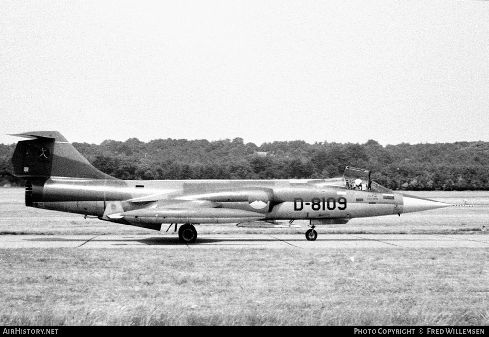 Aircraft Photo of D-8109 | Lockheed F-104G Starfighter | Netherlands - Air Force | AirHistory.net #162408
