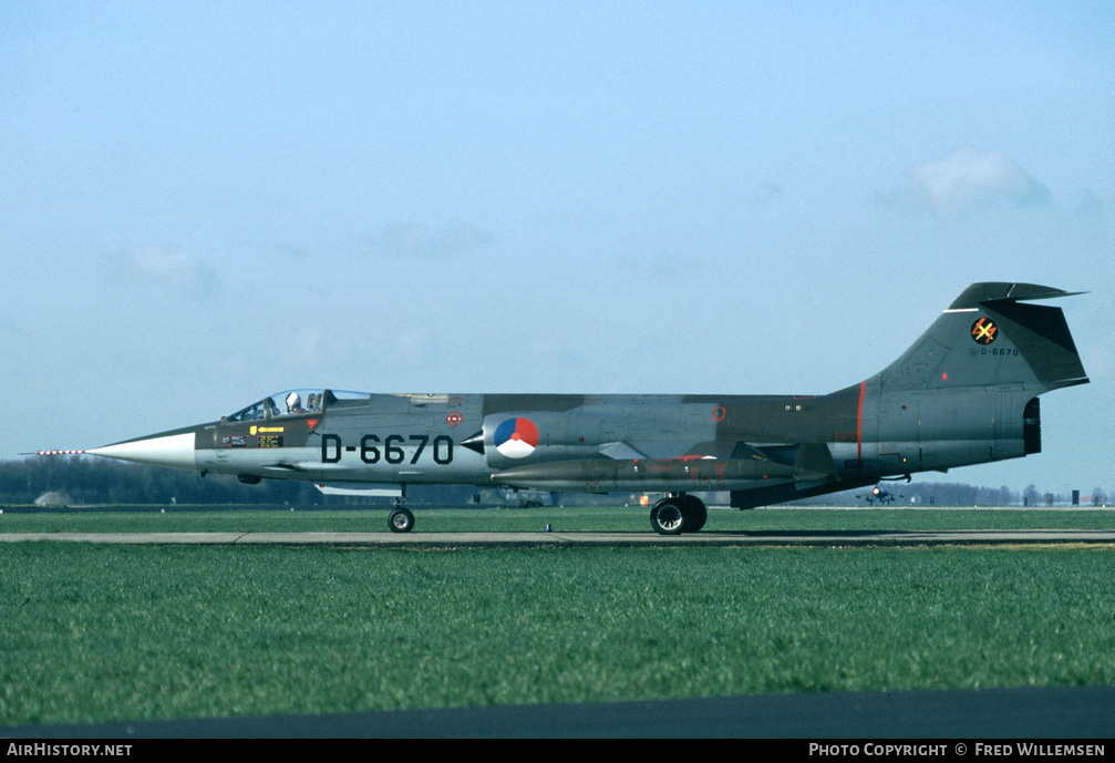 Aircraft Photo of D-6670 | Lockheed F-104G Starfighter | Netherlands - Air Force | AirHistory.net #162412