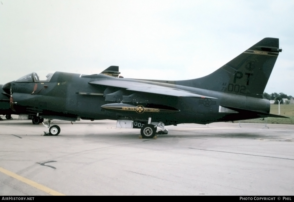 Aircraft Photo of 73-1002 / AF73-002 | LTV A-7D Corsair II | USA - Air Force | AirHistory.net #162422
