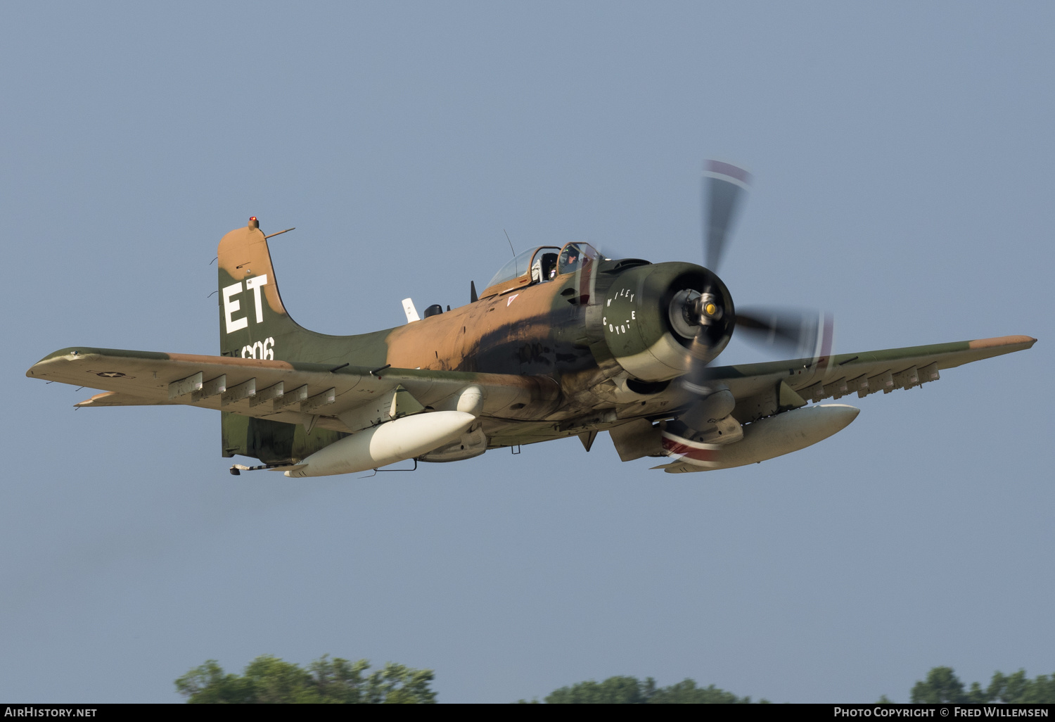 Aircraft Photo of N39606 / NX39606 / 139606 | Douglas A-1H Skyraider (AD-6) | USA - Air Force | AirHistory.net #162433