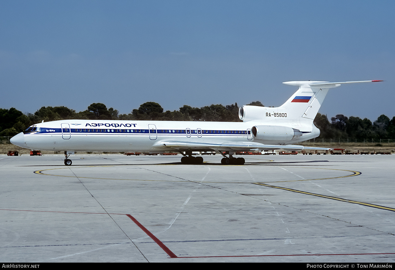 Aircraft Photo of RA-85800 | Tupolev Tu-154M | Aeroflot | AirHistory.net #162437
