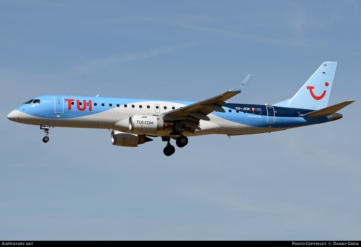 Aircraft Photo of OO-JEM | Embraer 190STD (ERJ-190-100STD) | TUI | AirHistory.net #162456