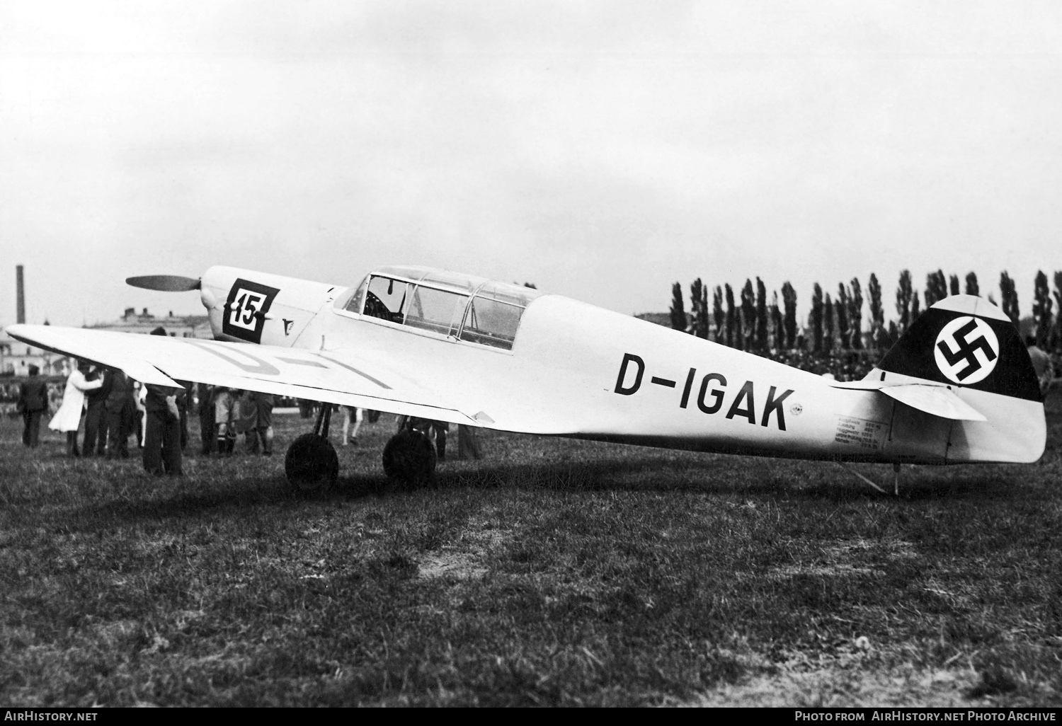 Aircraft Photo of D-IGAK | Messerschmitt Bf 108A (V4) Taifun | AirHistory.net #162465