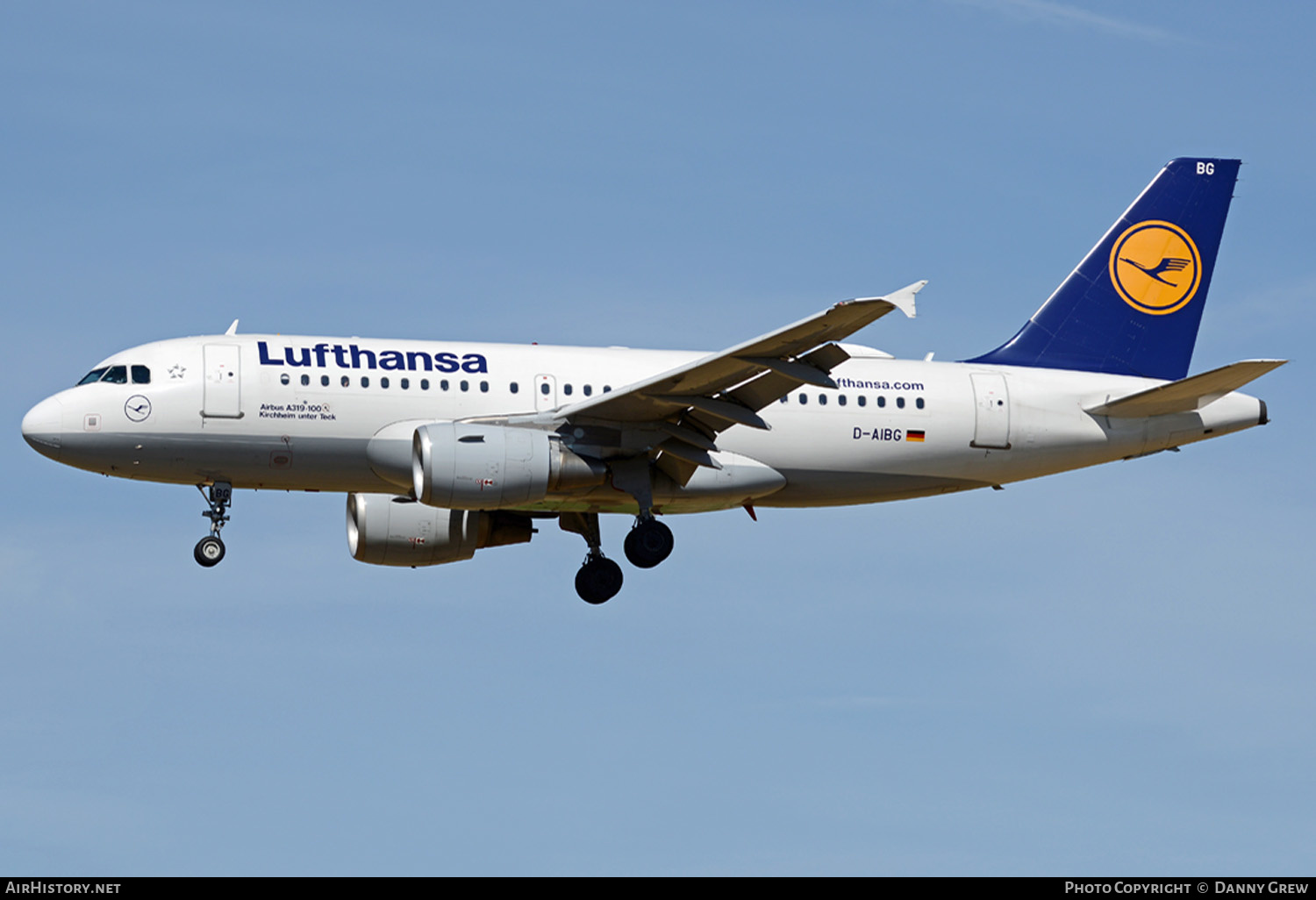 Aircraft Photo of D-AIBG | Airbus A319-112 | Lufthansa | AirHistory.net #162498